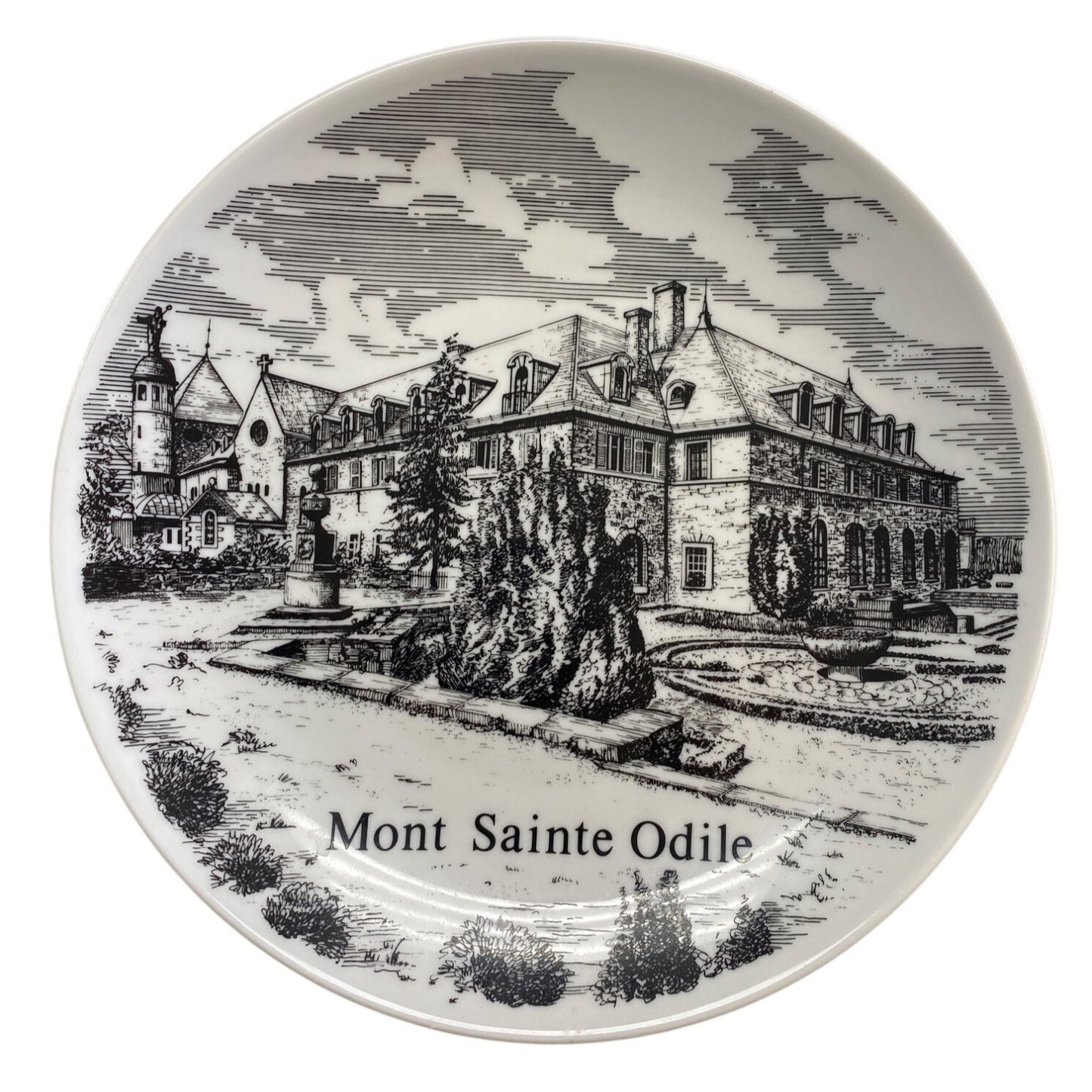 Mont Sainte Odile Decorative Wall Plate With Hanging Hook