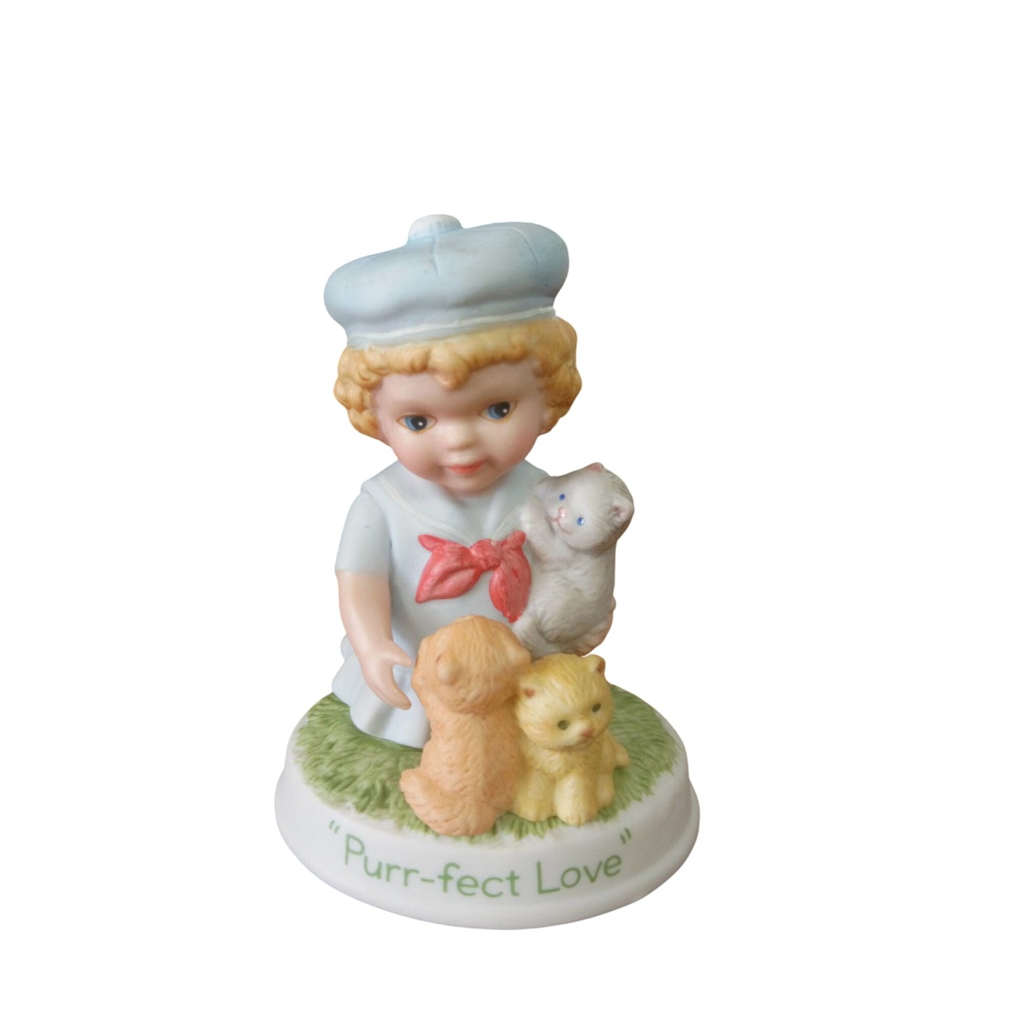 Avon 1991 Tender Memories "Purr-Fect Love" Figurine Collectible Decor