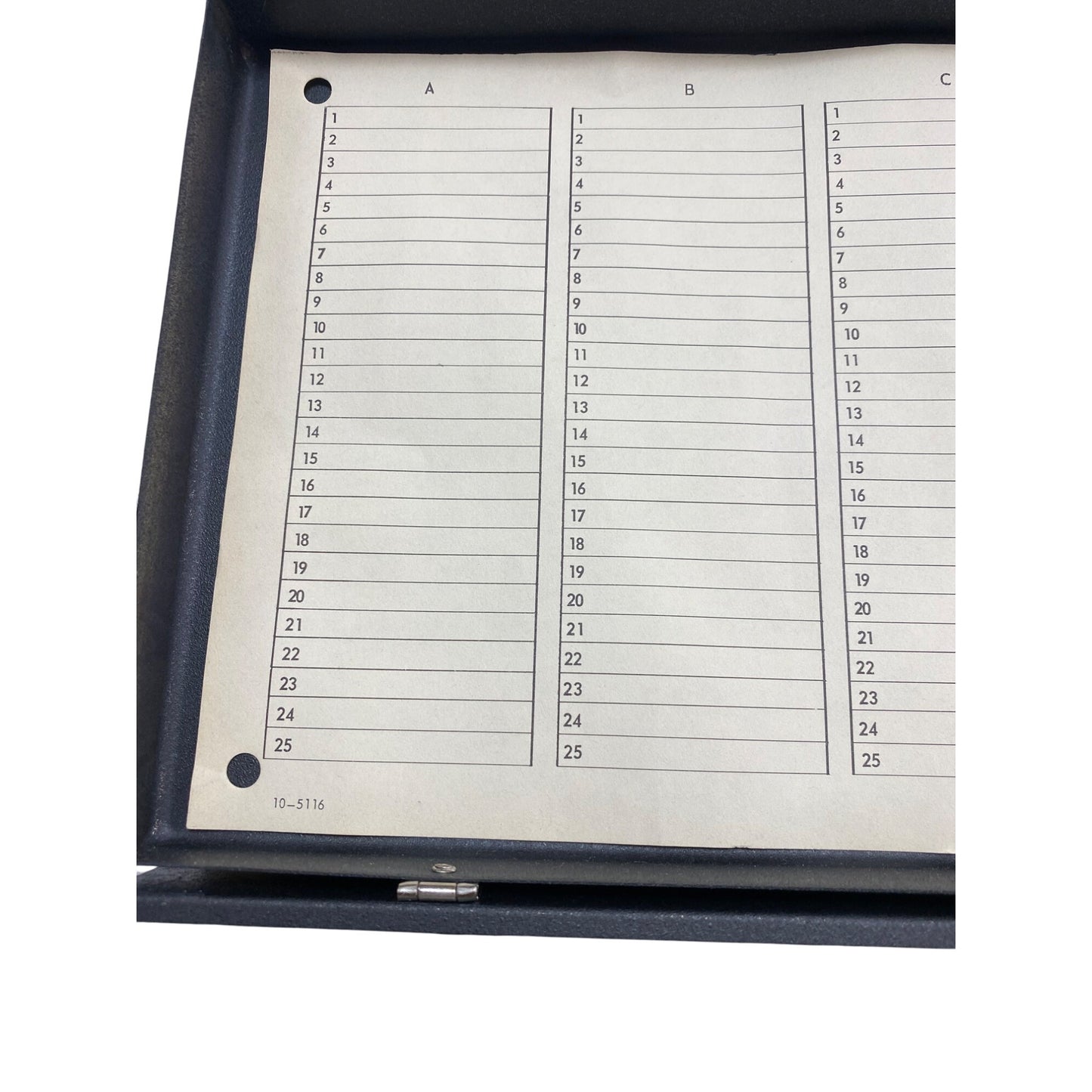 Wards Metal Slide File Case 2x2 With Box