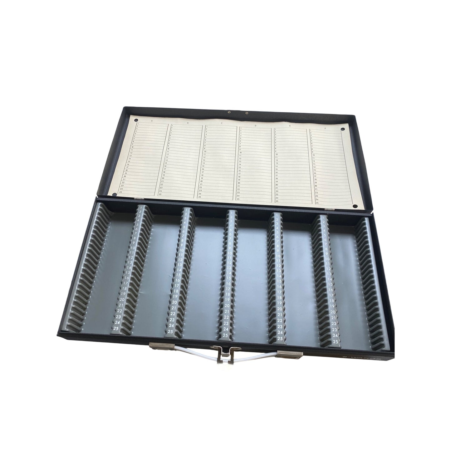 Wards Metal Slide File Case 2x2 With Box