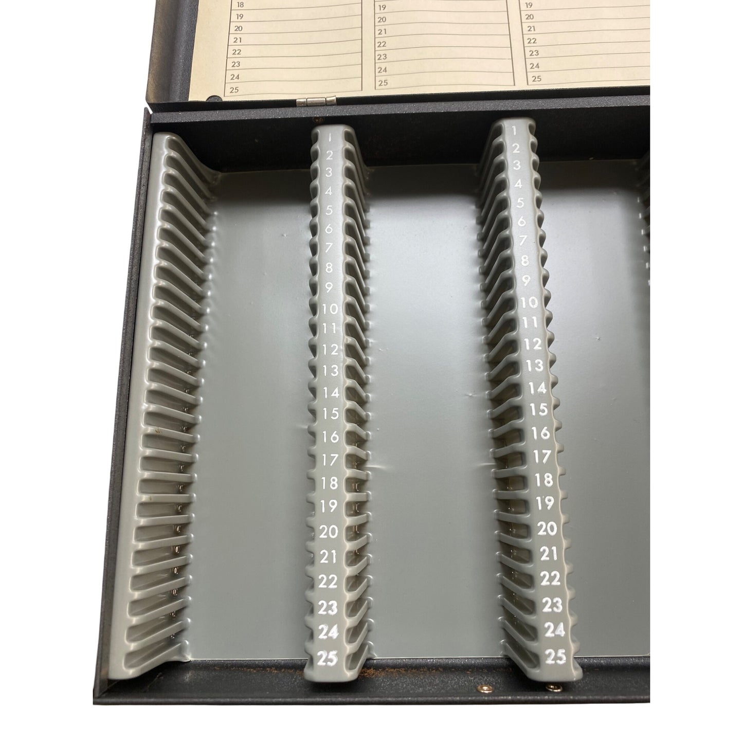 Wards Metal Slide File Case 2x2 With Box