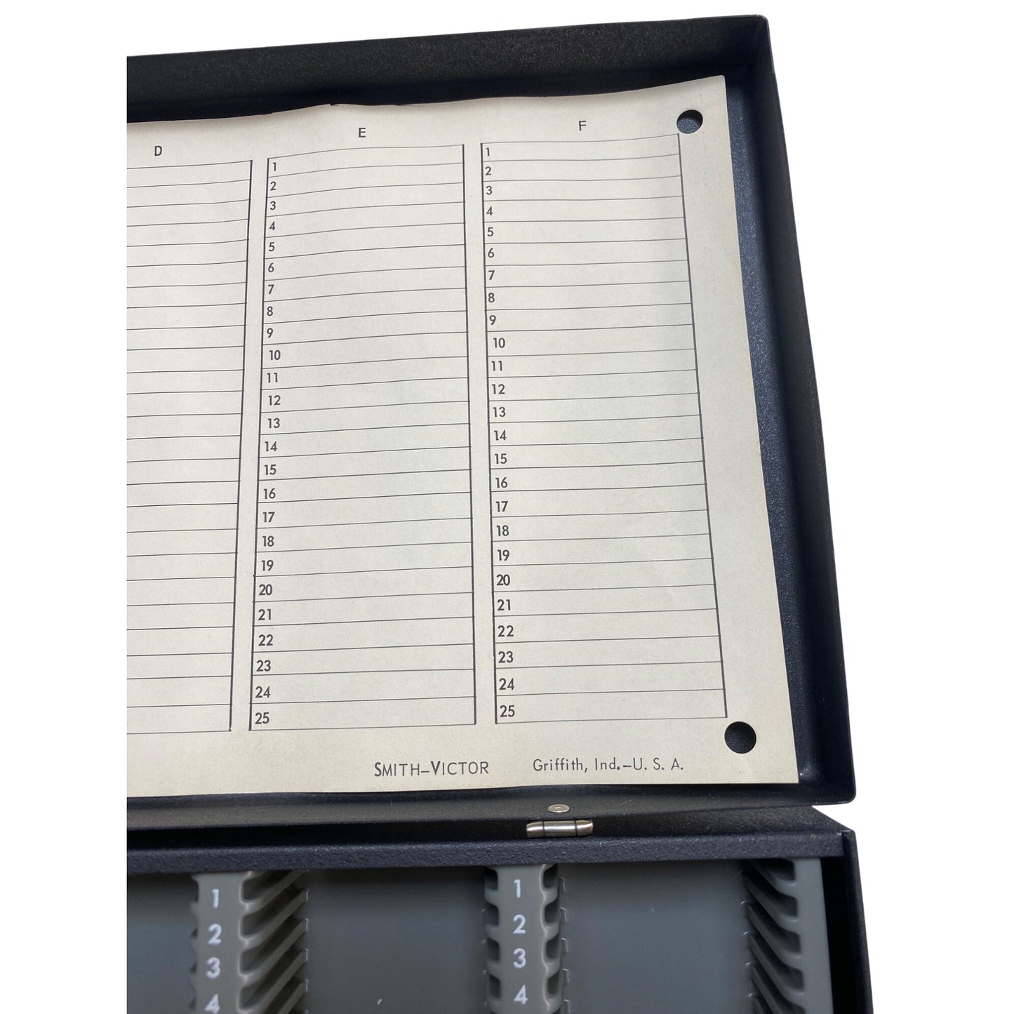 Wards Metal Slide File Case 2x2 With Box