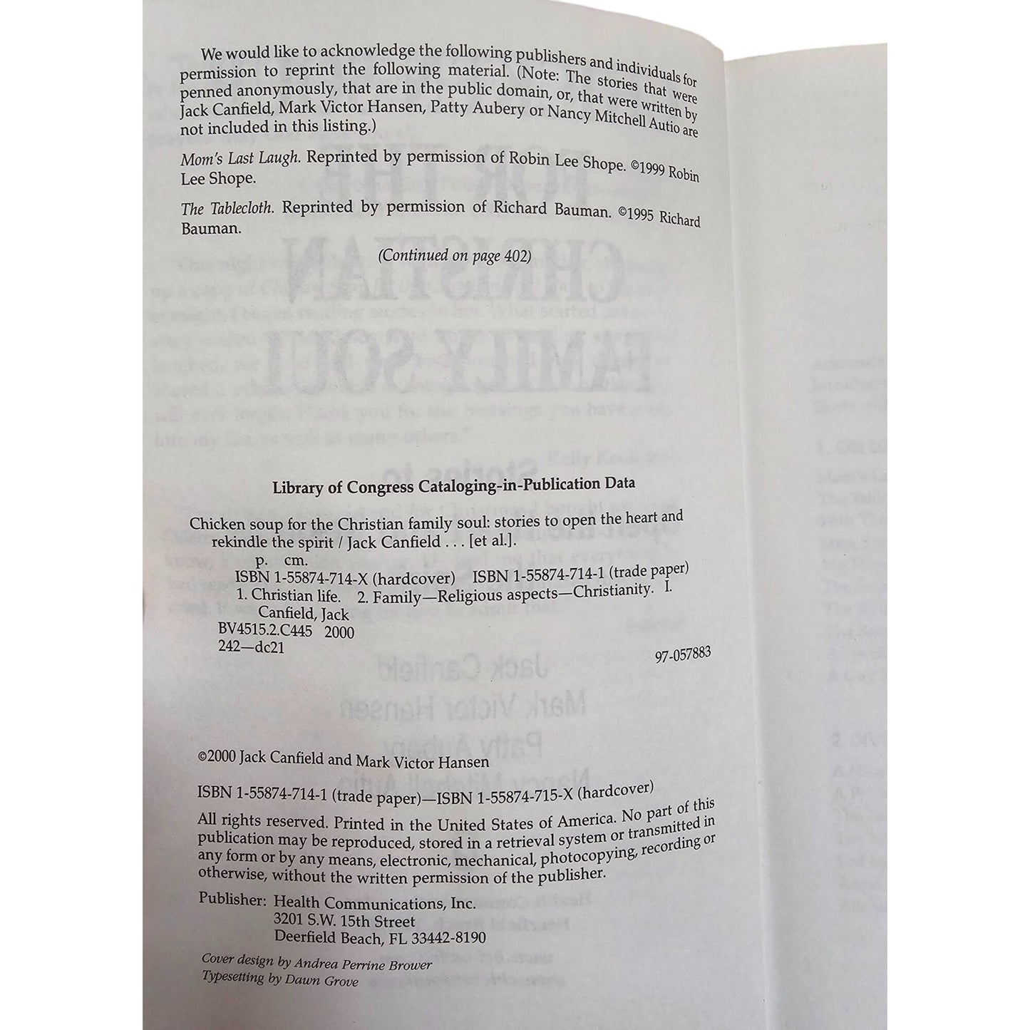 Chicken Soup For The Christian Family Soul Paperback