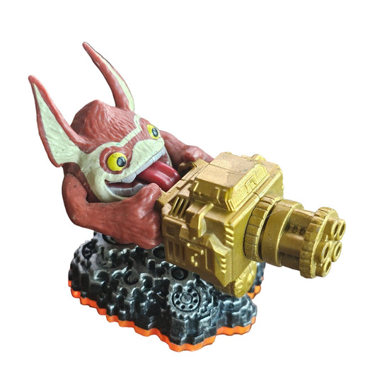 Skylanders Giants Series Trigger Happy Character Figure With Gold Bazooka & Light-Up Base