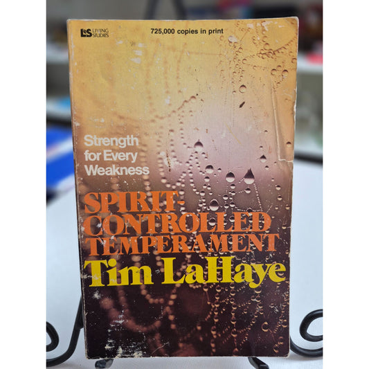 Spirit-Controlled Temperament By Tim LaHaye Living Studies Edition Paperback Book