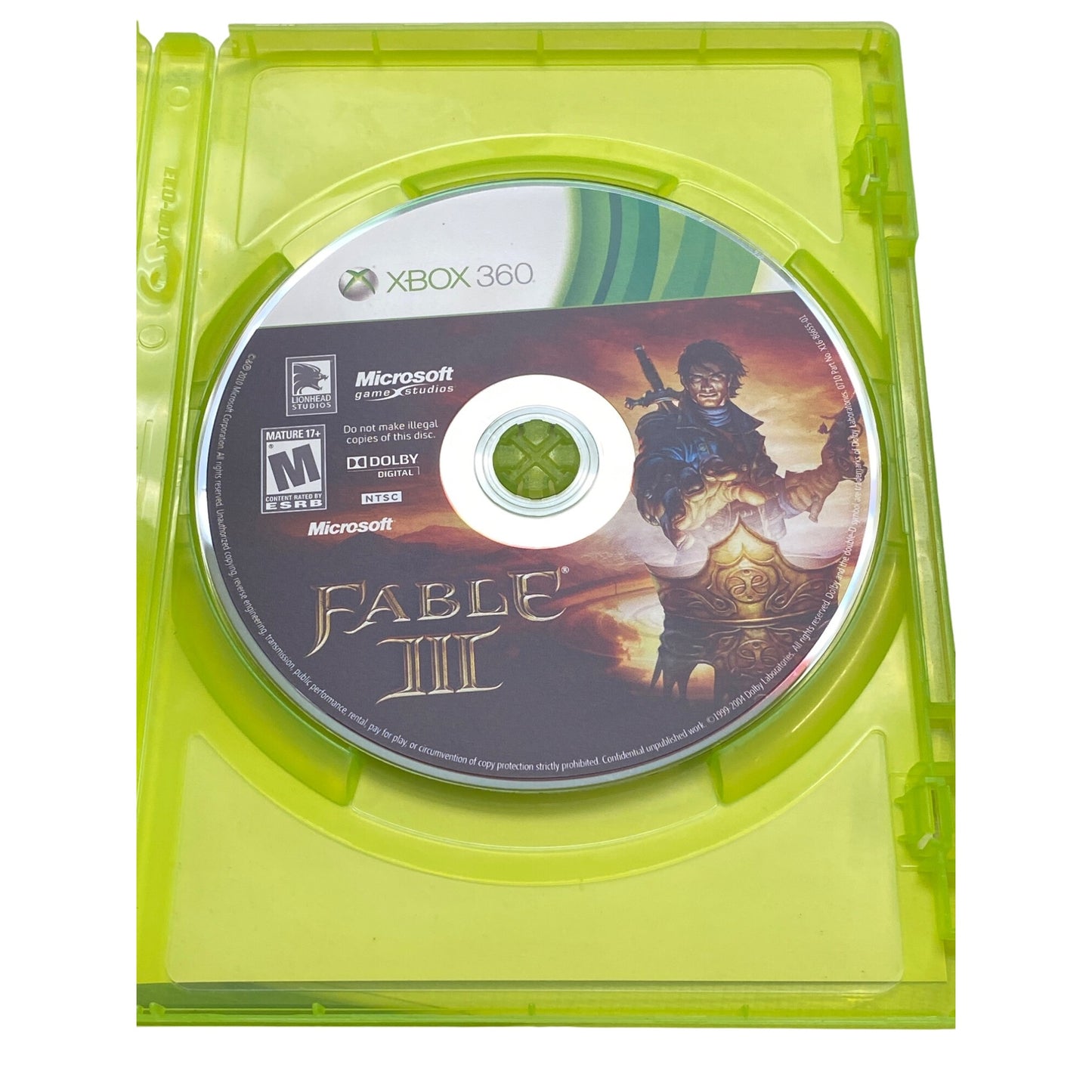 Fable III Xbox 360 Game With Case