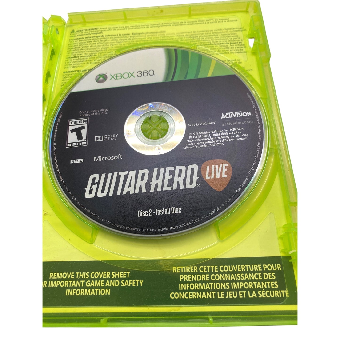 Guitar Hero Live Xbox 360 Game Complete With Case & Discs