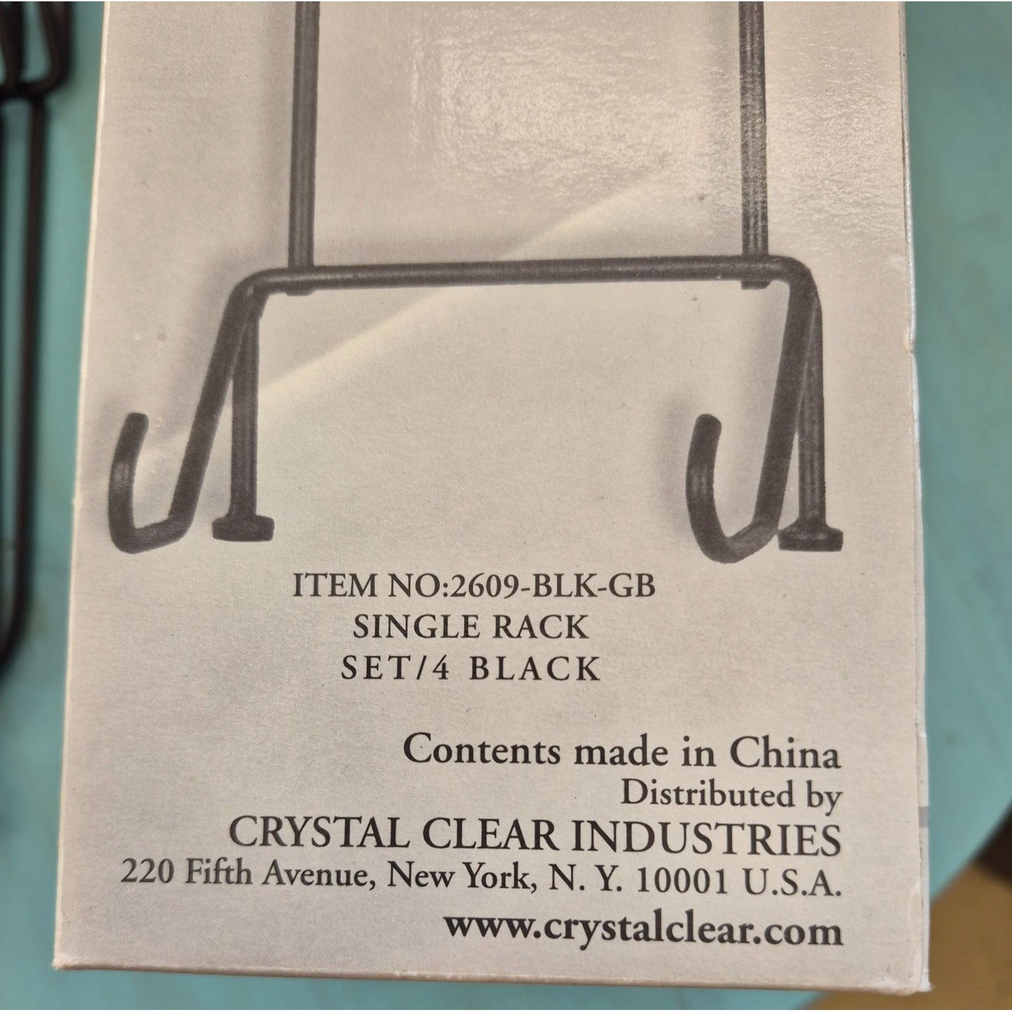 Decorative Black Metal Plate Stands Set 4