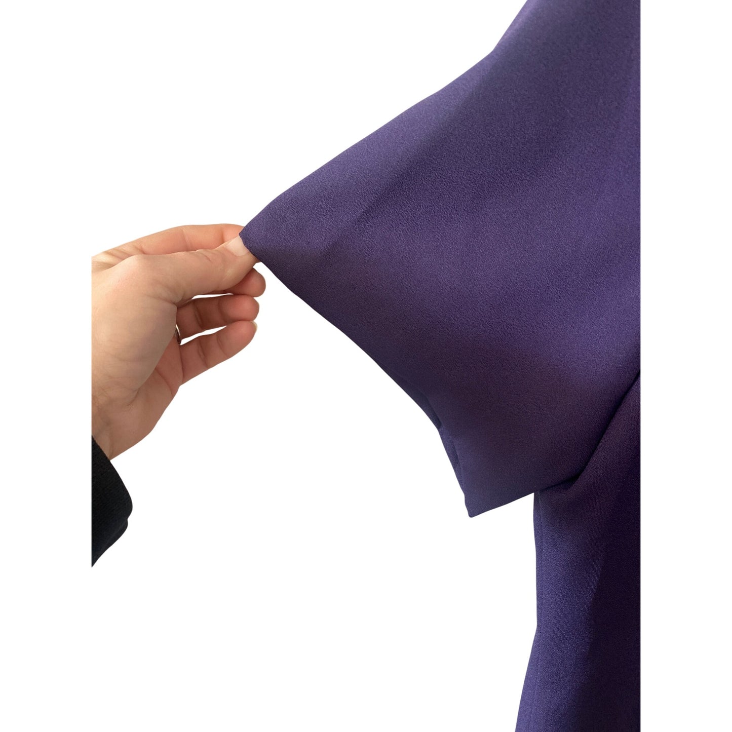 Randi May Collection Womens Purple Short Sleeve Layered Dress Size 16WP Polyester/Spandex