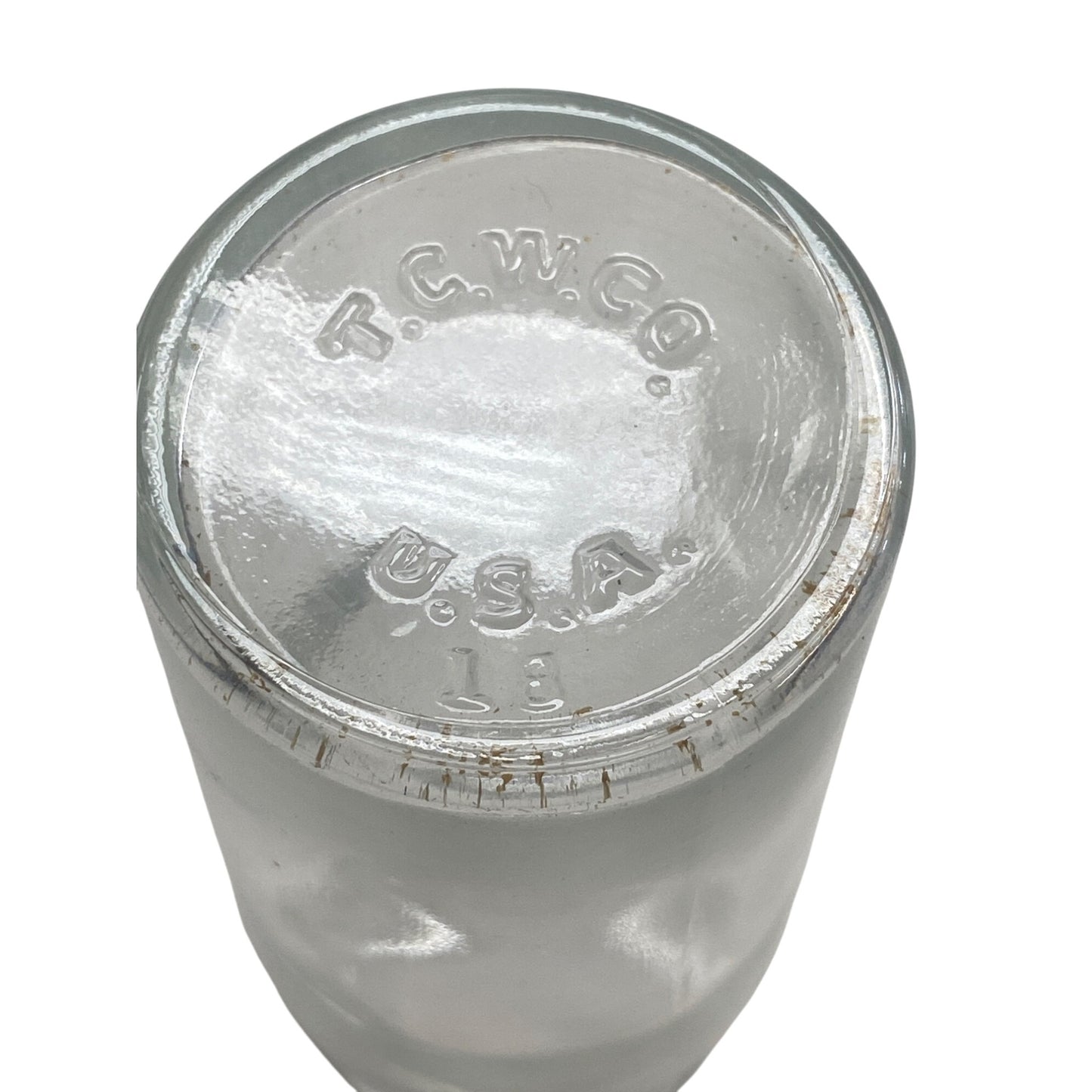 Vintage T.C.W.  Glass Apothecary Bottle