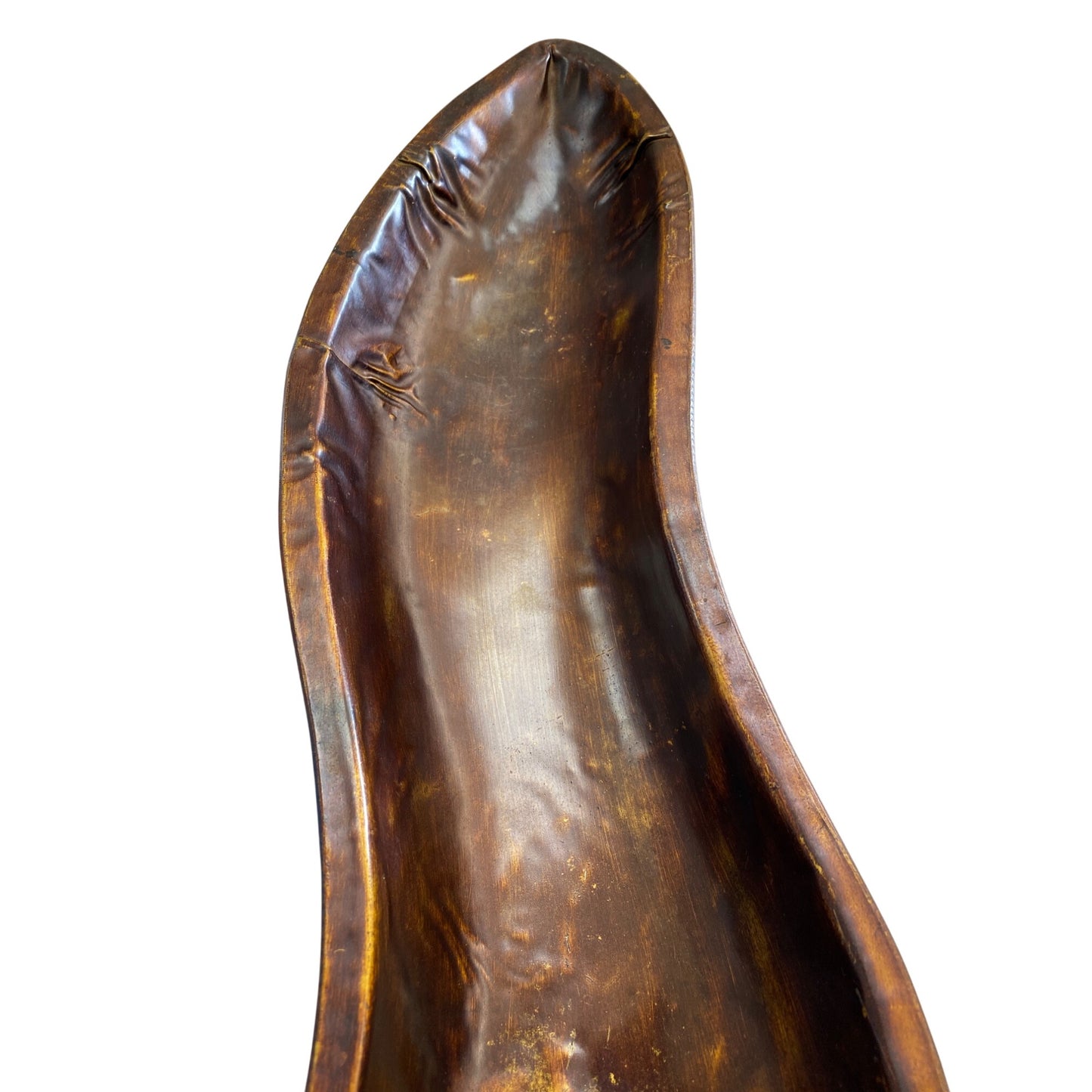 Antique-Style Metal Leaf Tray With Legs