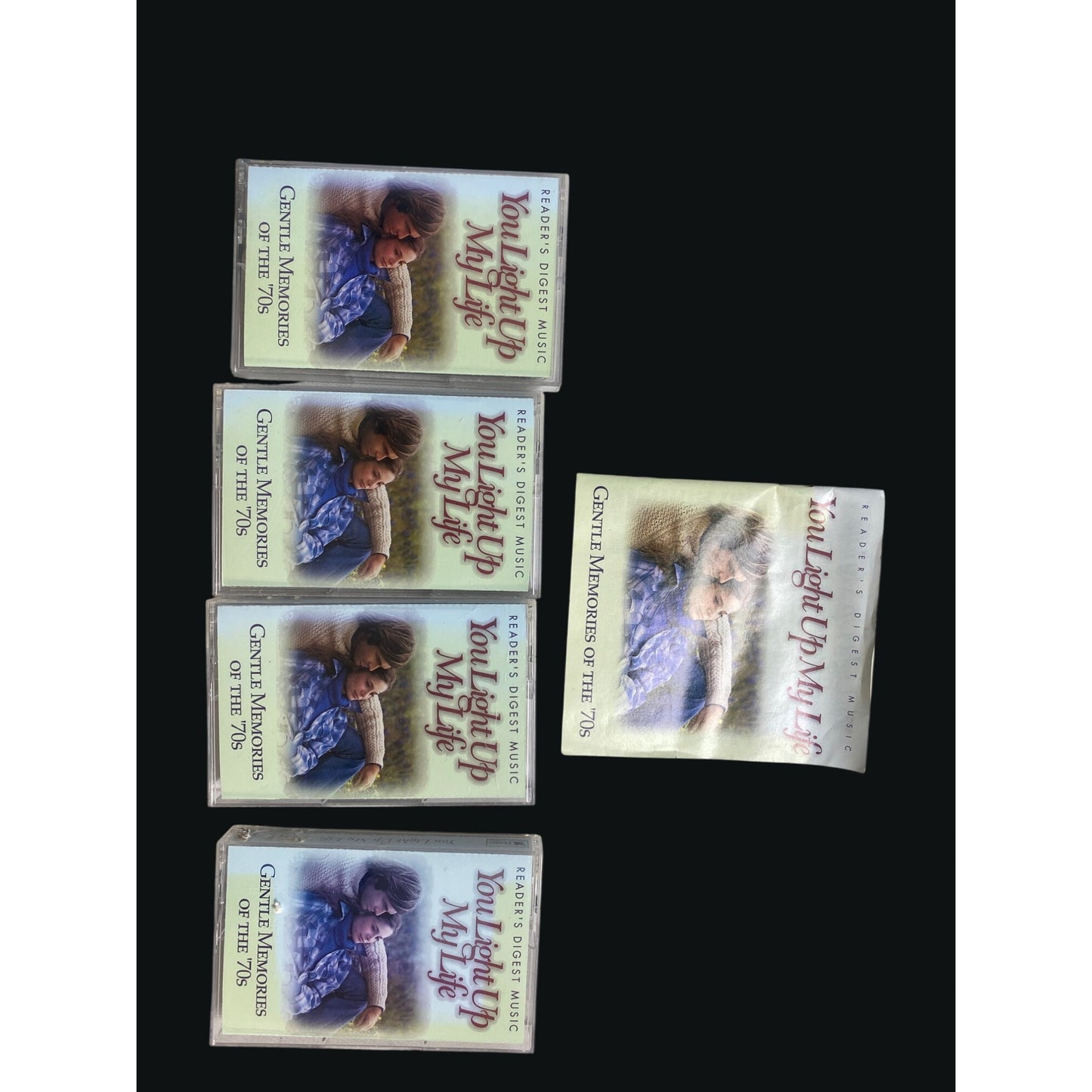 Readers Digest Music "You Light Up My Life" Cassette Set 4-Pack Gentle Memories Of The 70s Classic Hits Collection