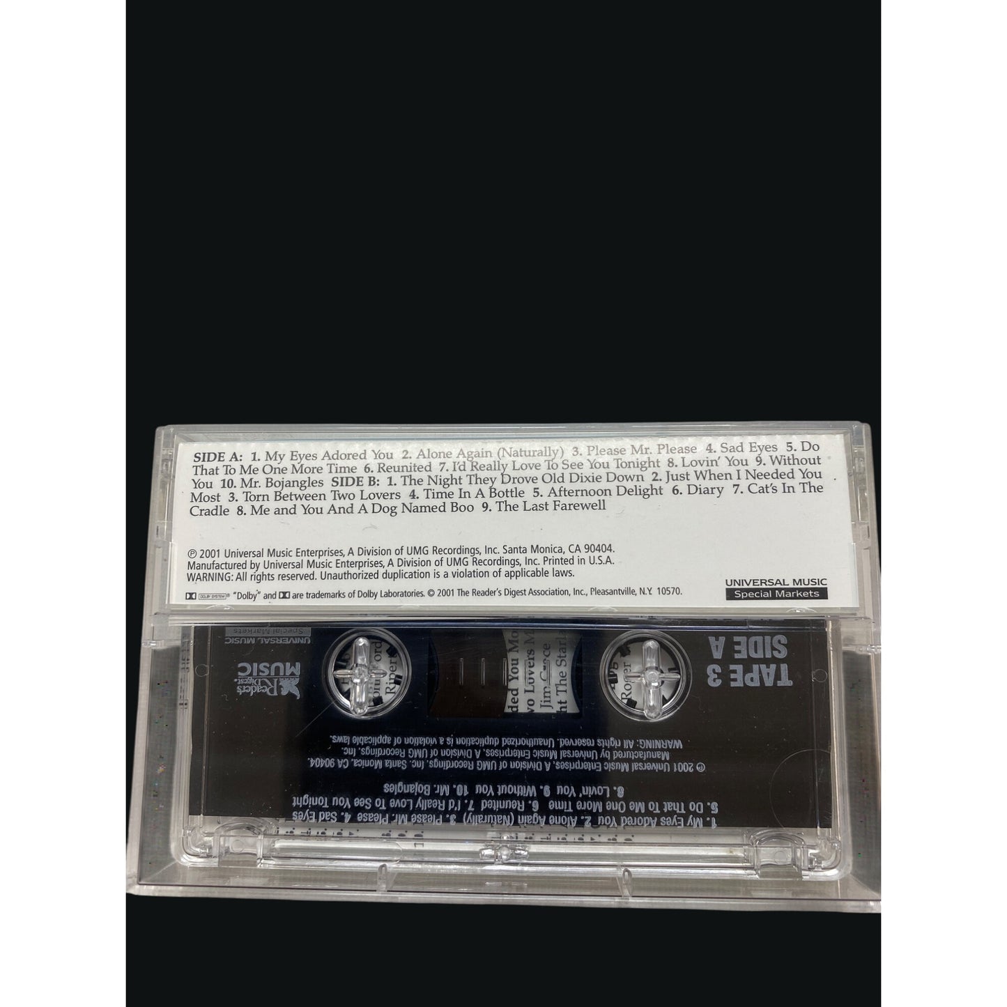 Readers Digest Music "You Light Up My Life" Cassette Set 4-Pack Gentle Memories Of The 70s Classic Hits Collection