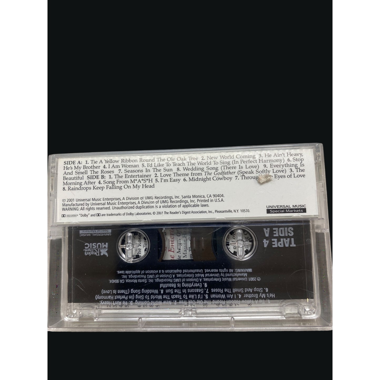 Readers Digest Music "You Light Up My Life" Cassette Set 4-Pack Gentle Memories Of The 70s Classic Hits Collection