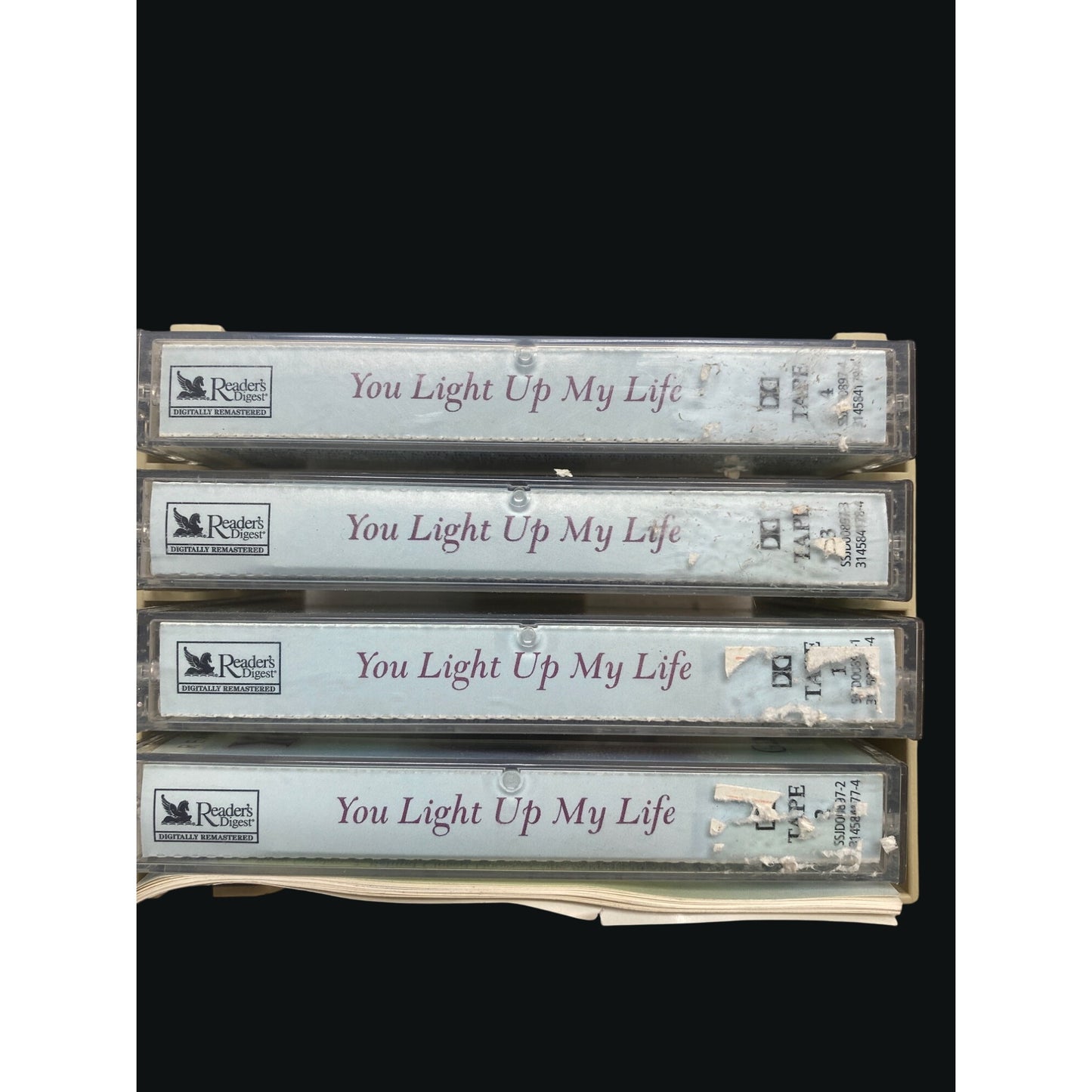 Readers Digest Music "You Light Up My Life" Cassette Set 4-Pack Gentle Memories Of The 70s Classic Hits Collection