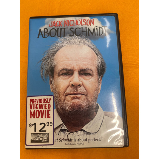 Jack Nicholson "About Schmidt" DVD Movie