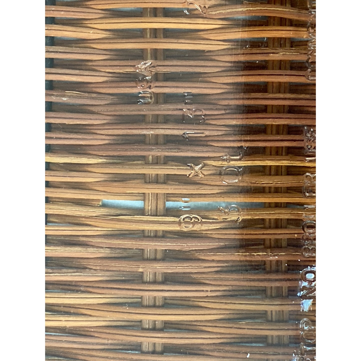 Glass Baking Dish With Brown Wicker Basket