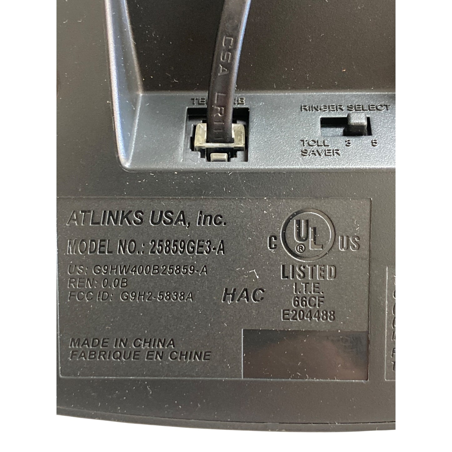 GE 5.8 GHz Cordless Phone With Dual Keypad Digital Messaging System