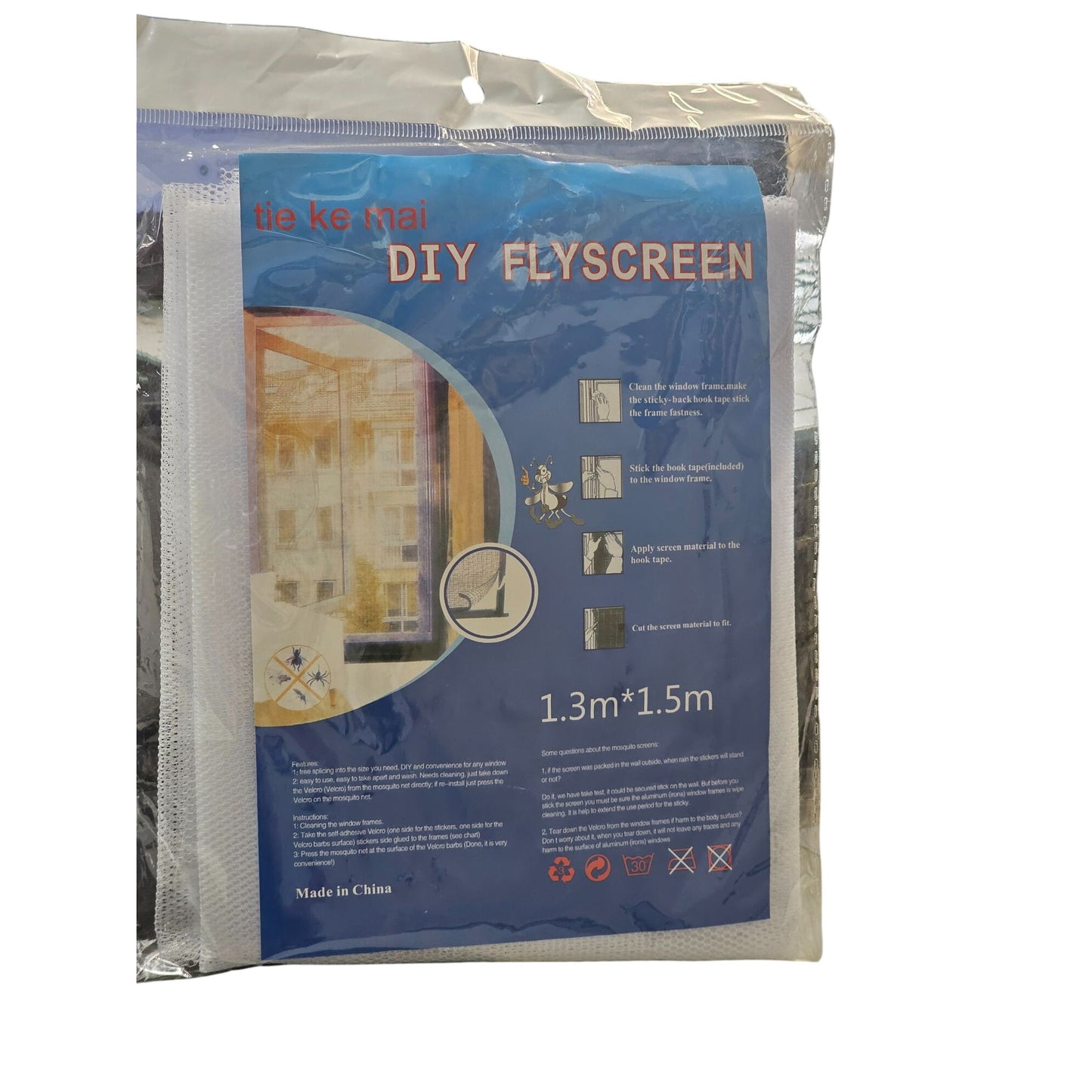 DIY Flyscreen White 51" x 59"