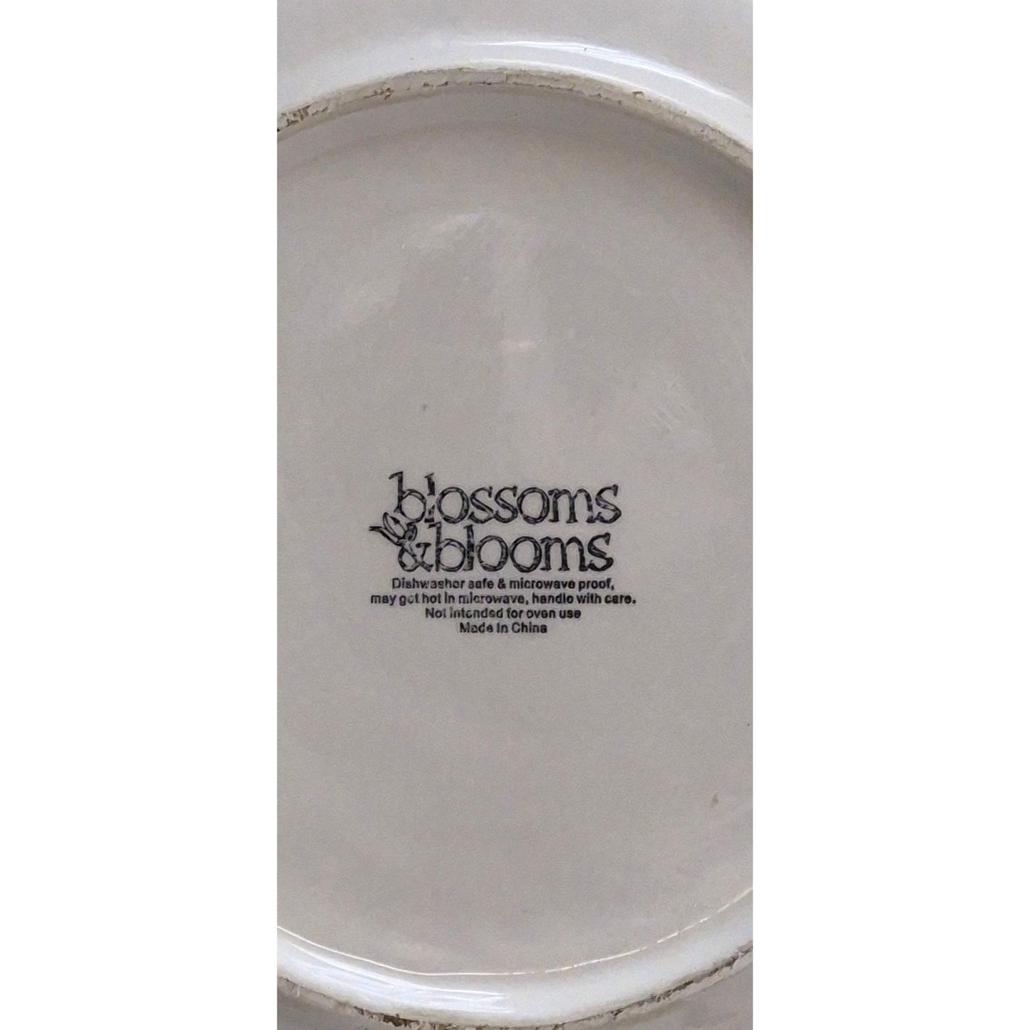 Easter Spring Ceramic Plate Pink Flower Blossoms