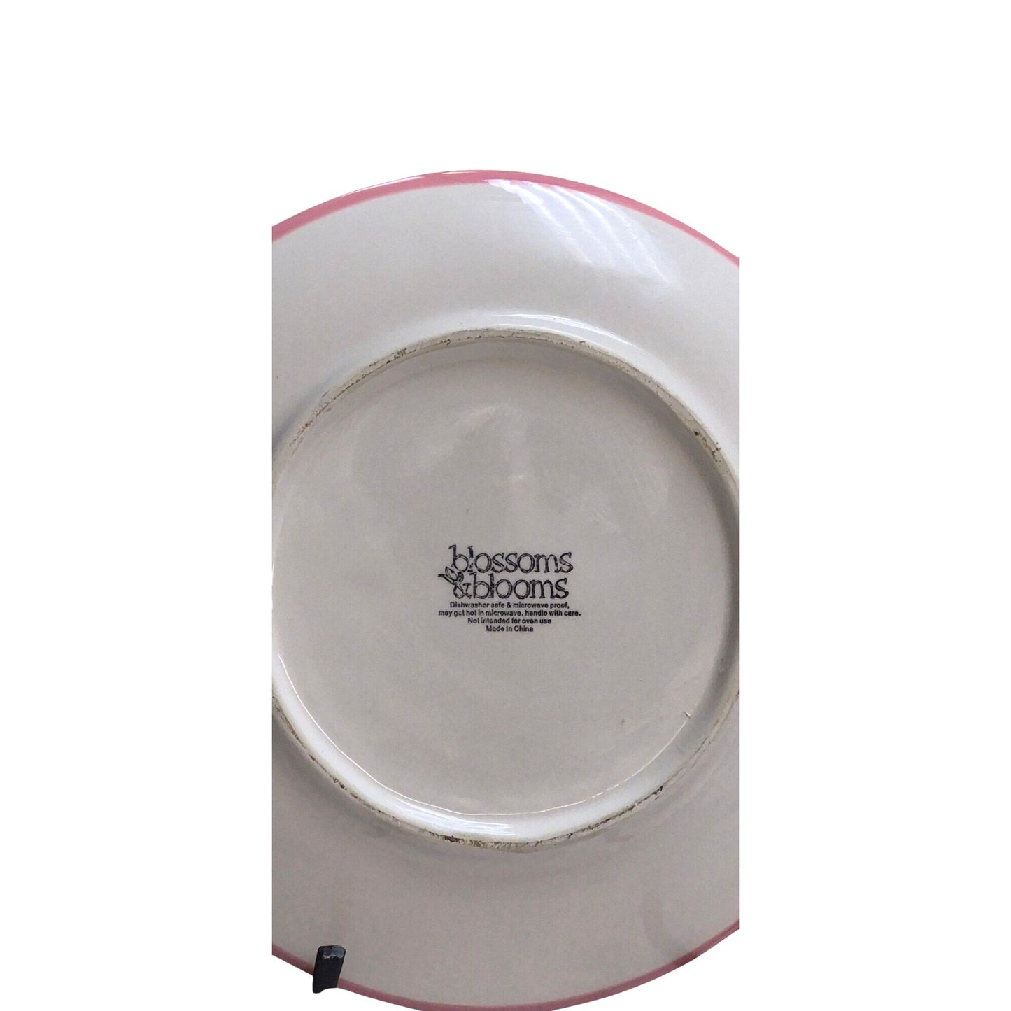 Easter Spring Ceramic Plate Pink Flower Blossoms