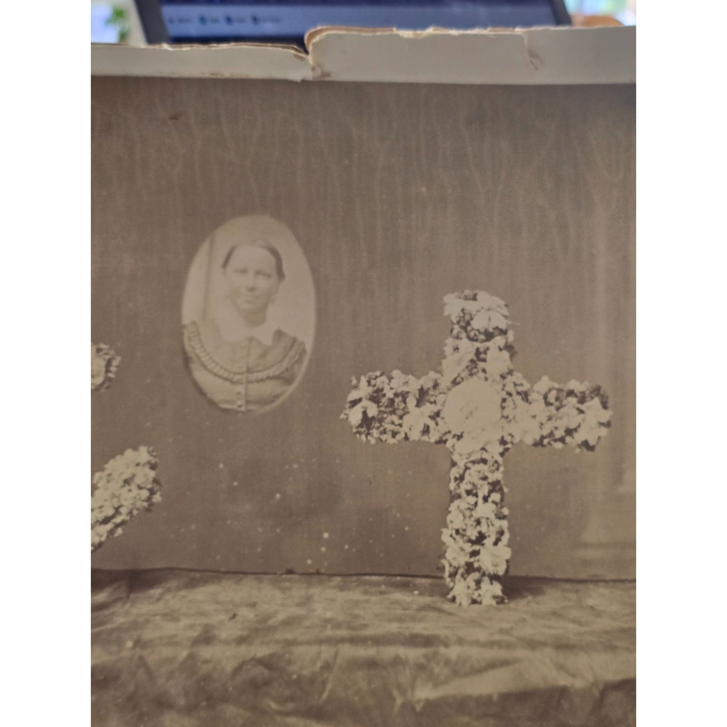 Antique Sepia Funeral Photo c.1900
