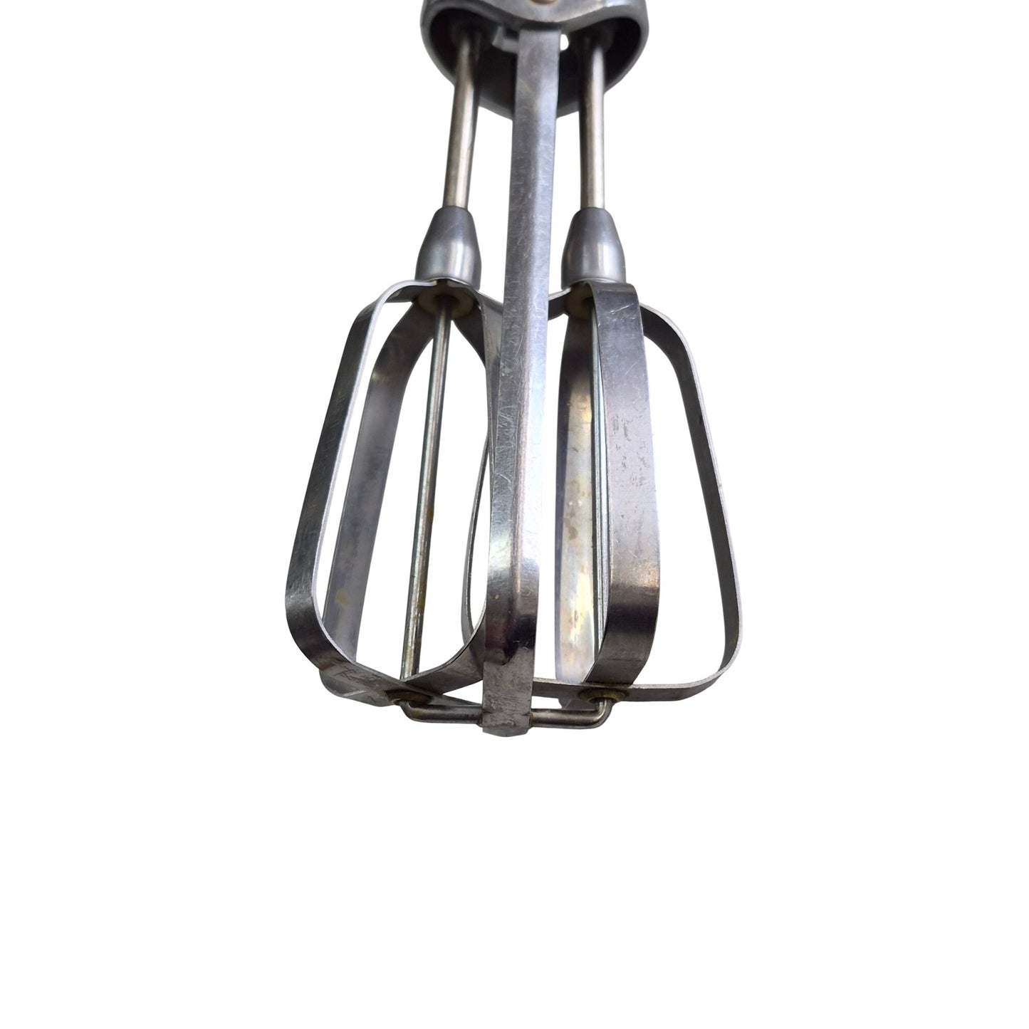 Vintage EKCO Hand Crank Egg Beater With Black Handle & Chrome Finish