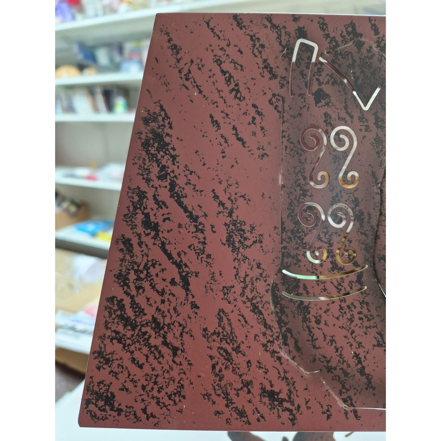 VTG Western Decor Cut Metal Bedside Table Lamp Rodeo Cowboy Boots Calf Roping