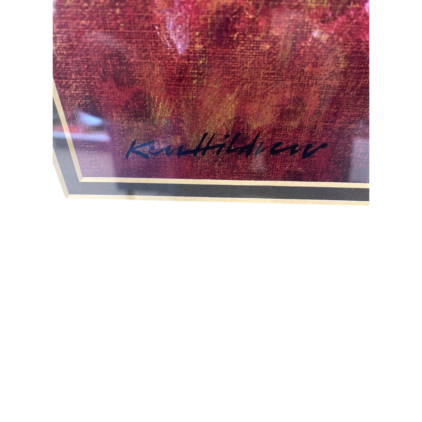 Framed Autumn Landscape Trees