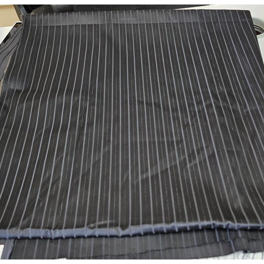 Black Satin Stripe Material 60" Wide 78"Fabric (2yds)