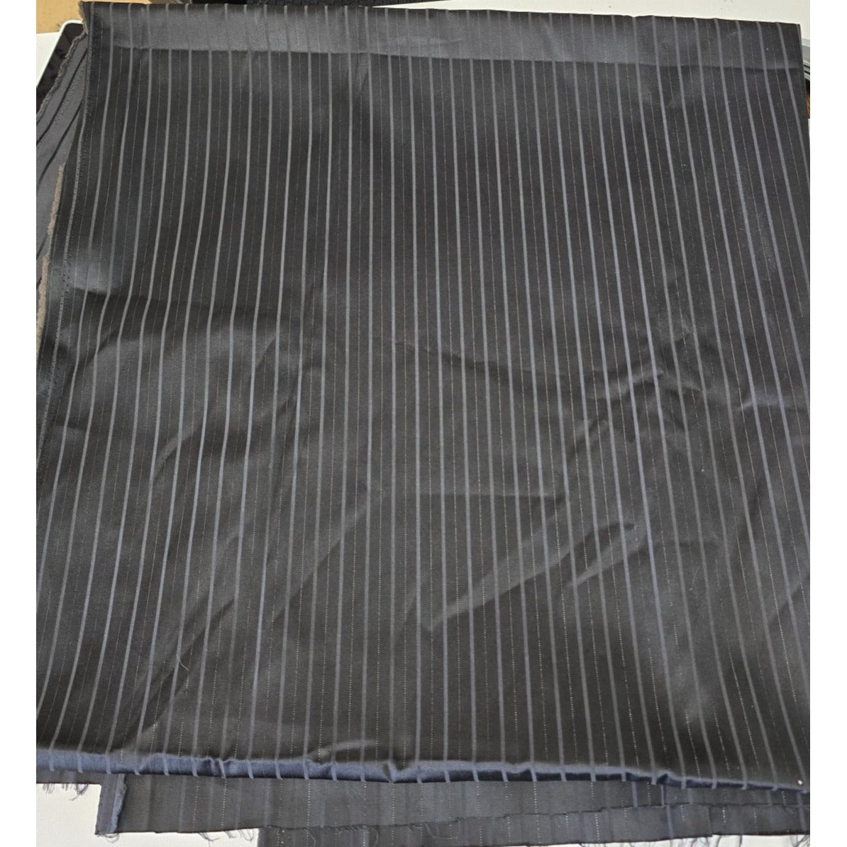 Black Satin Stripe Material 60" Wide 78"Fabric (2yds)