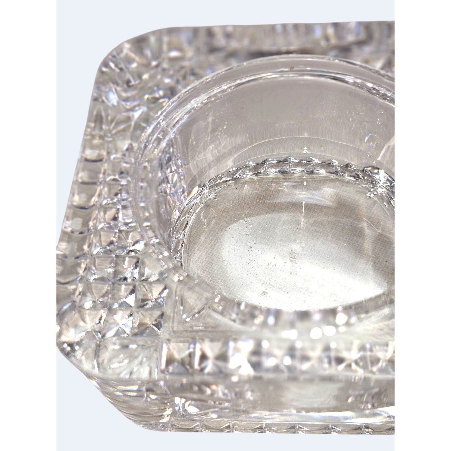 French Crystal Square Votive Holder
