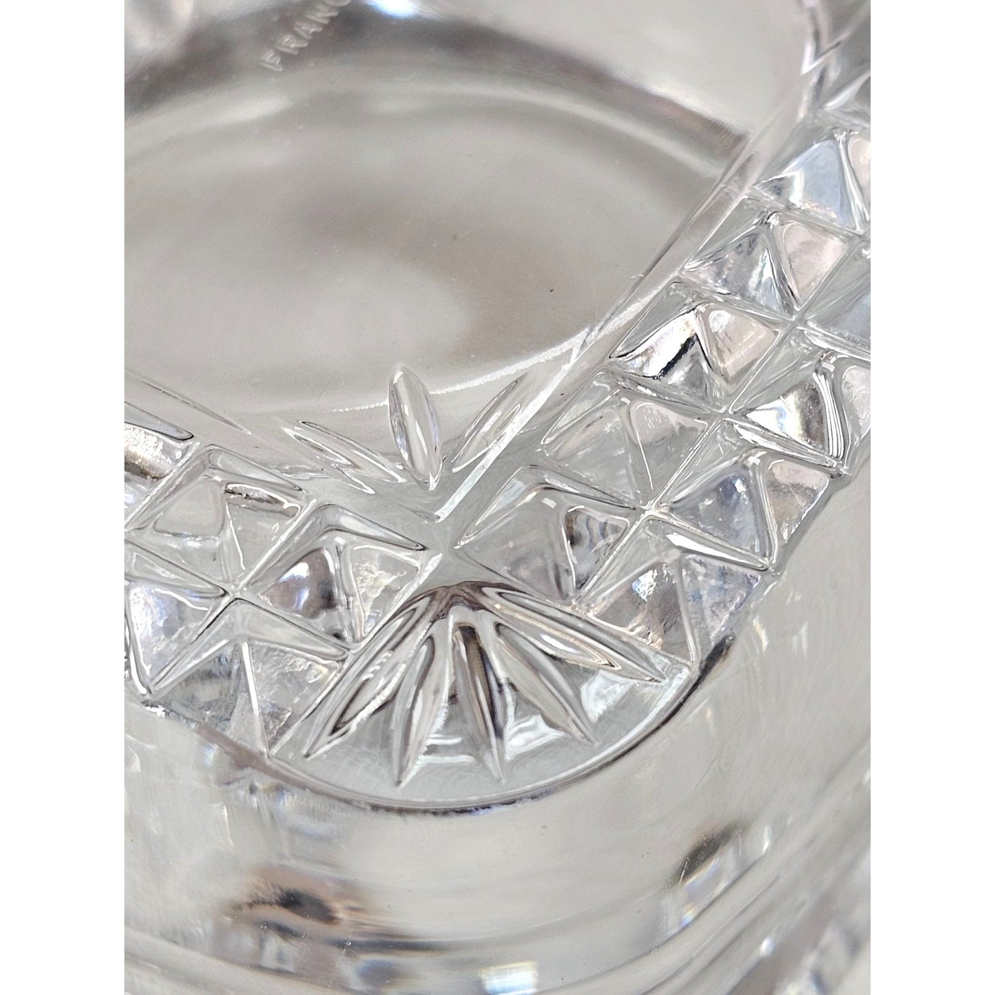 French Crystal Square Votive Holder