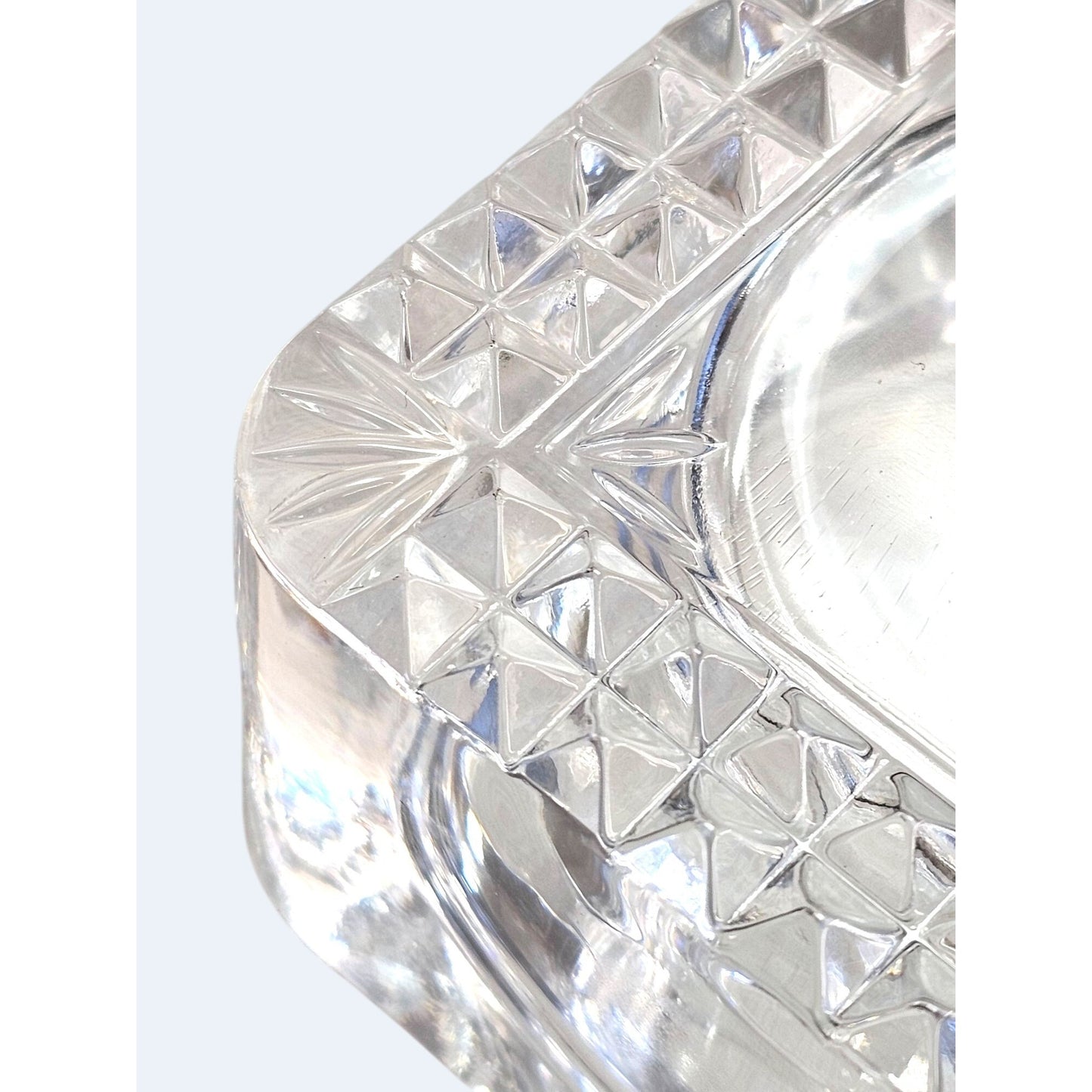 French Crystal Square Votive Holder