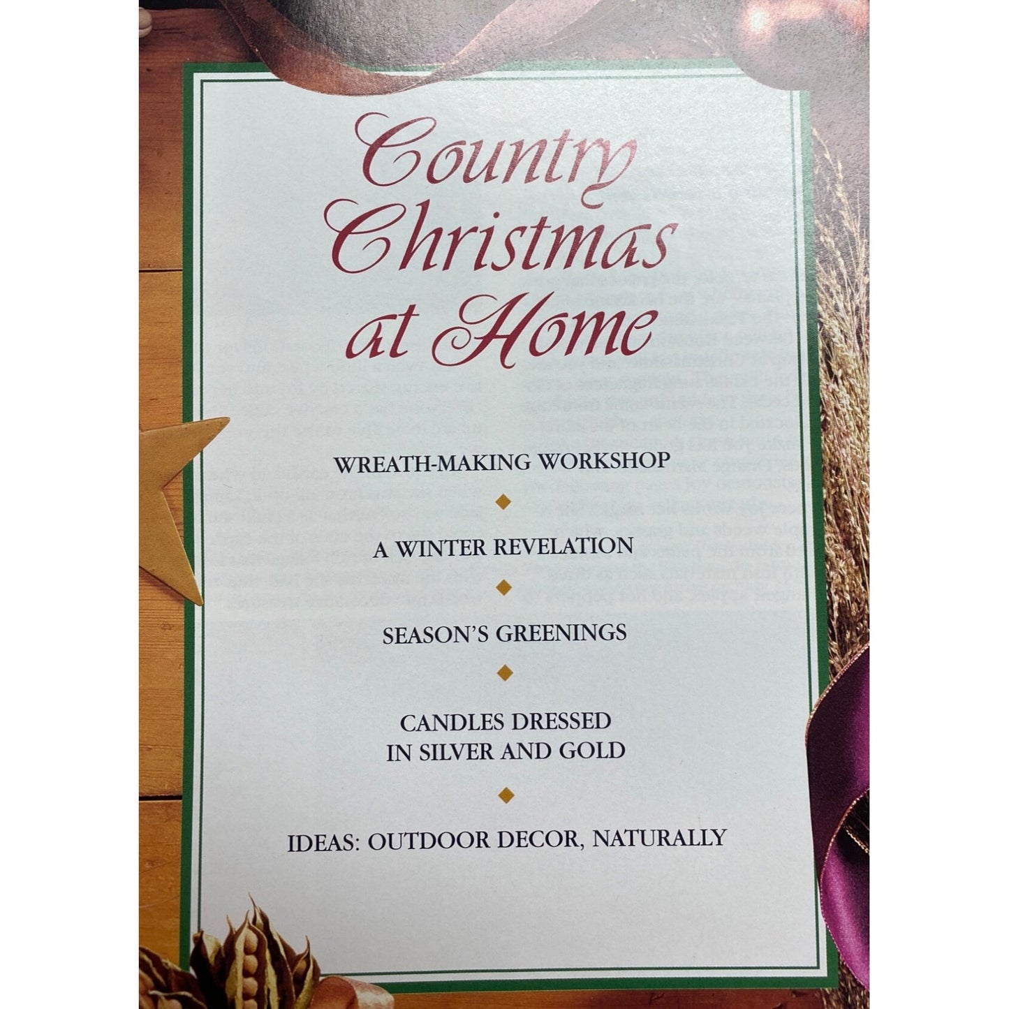 American Country Christmas 1993 Hardcover Book By Oxmoor House