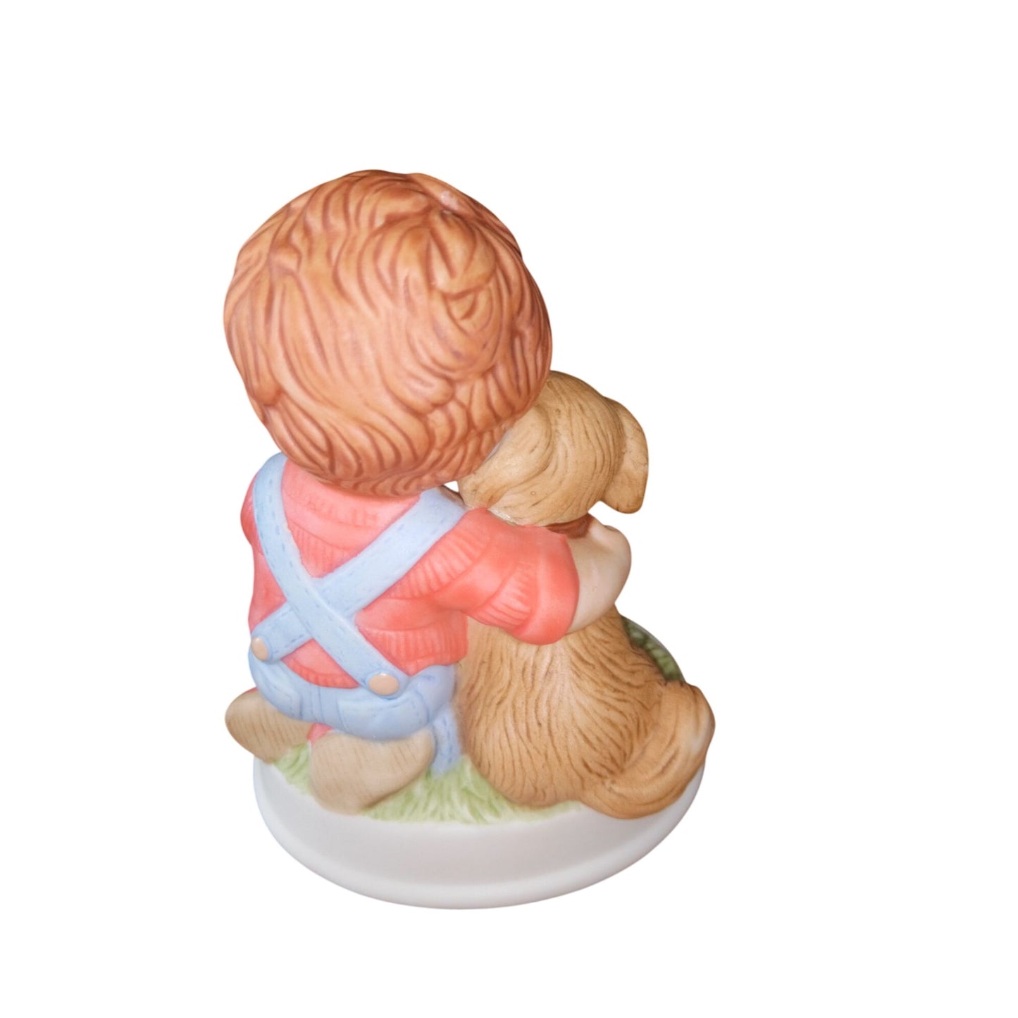 Avon Tender Memories "Friends For Keeps" Collectible Figurine 1991 With Boy & Dog Design