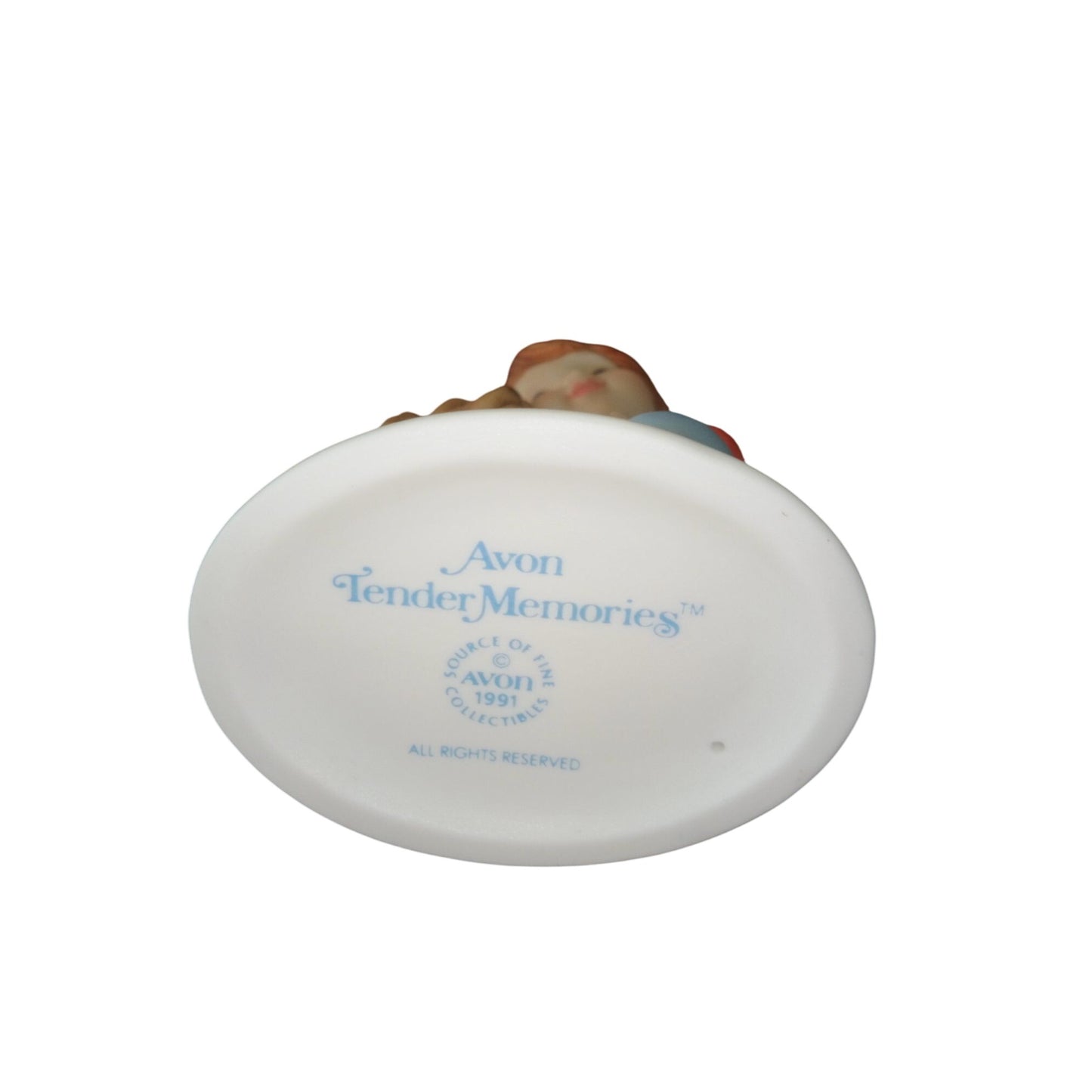 Avon Tender Memories "Friends For Keeps" Collectible Figurine 1991 With Boy & Dog Design