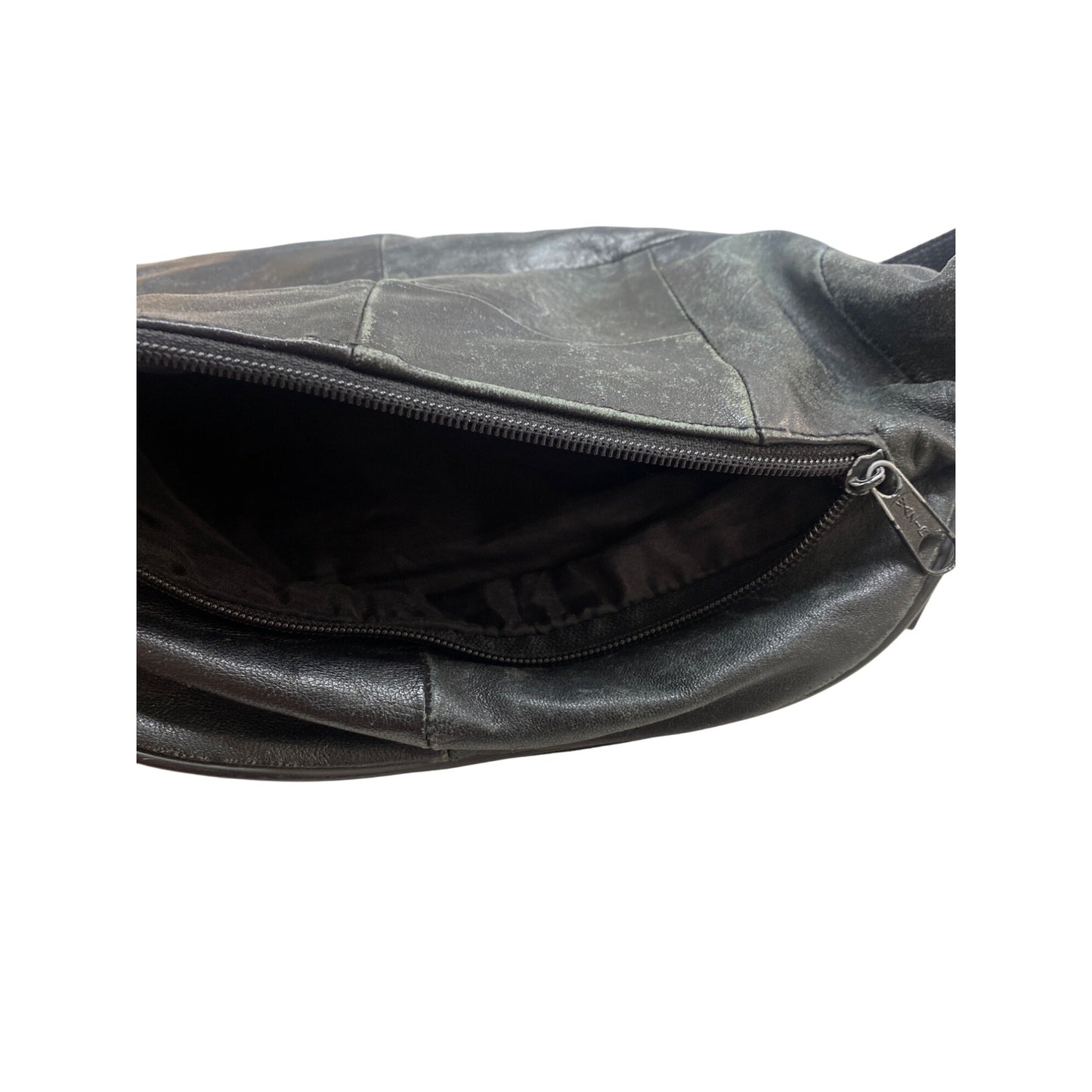 Black Leather Fanny Pack