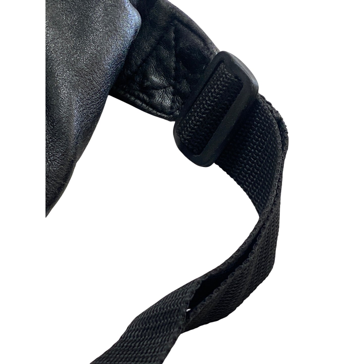 Black Leather Fanny Pack