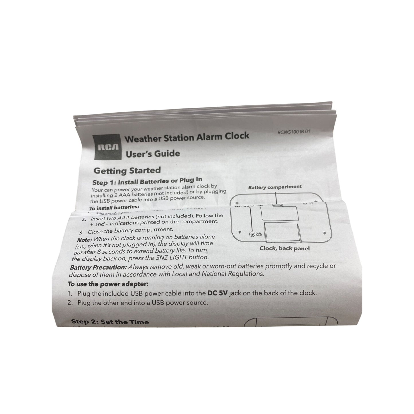 RCA Weather Station Alarm Clock