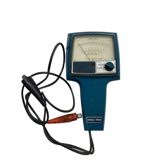 Vintage Dwell Tachometer Tool For Automotive Tune-Ups 03-8225