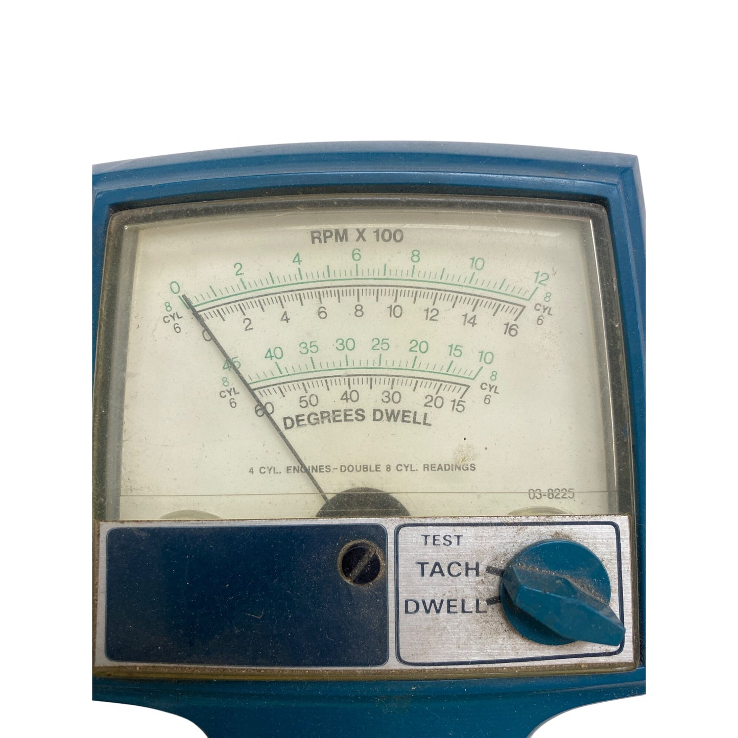 Vintage Dwell Tachometer Tool For Automotive Tune-Ups 03-8225