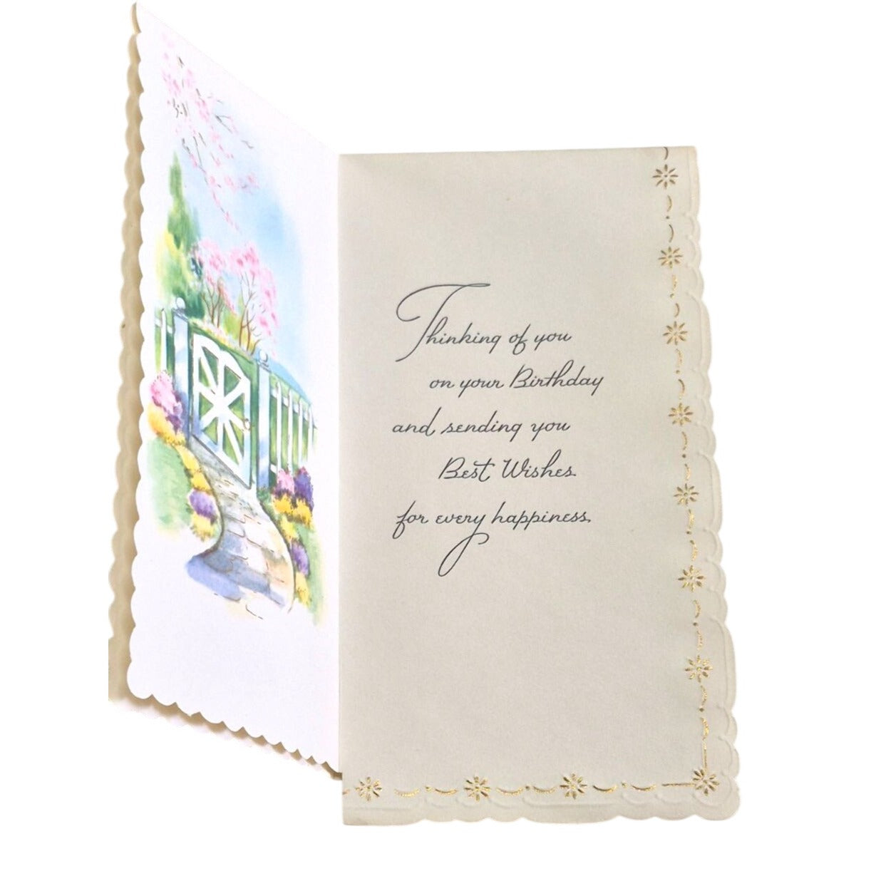 Vintage Parchment Greeting Cards Unused Lot 10 Floral Designs & Glitter Accents