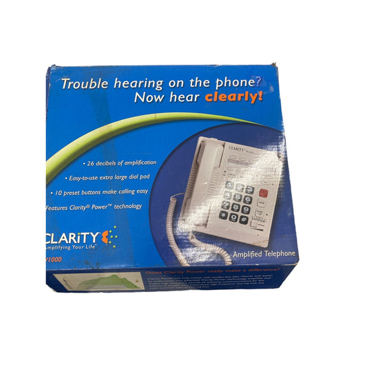 Clarity Walker W1000 Amplified Telephone For Hard Of Hearing With 26-Decibel Amplification & Large Dial Pad