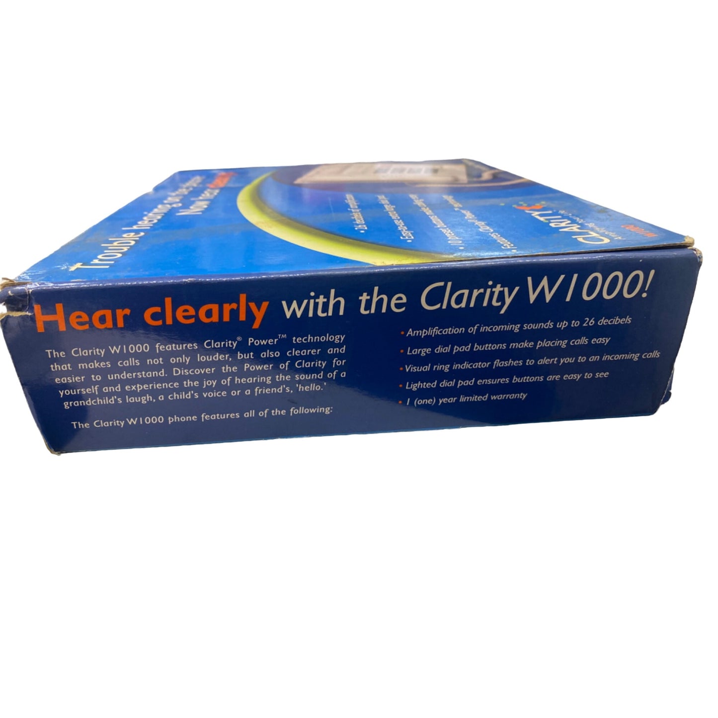 Clarity Walker W1000 Amplified Telephone For Hard Of Hearing With 26-Decibel Amplification & Large Dial Pad