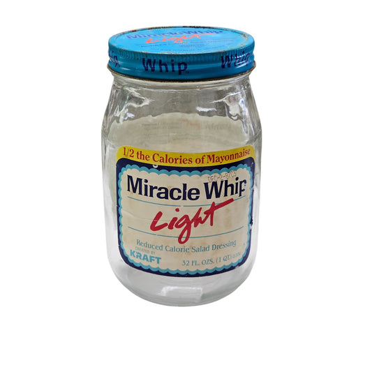 1986 Miracle Whip Light Jar