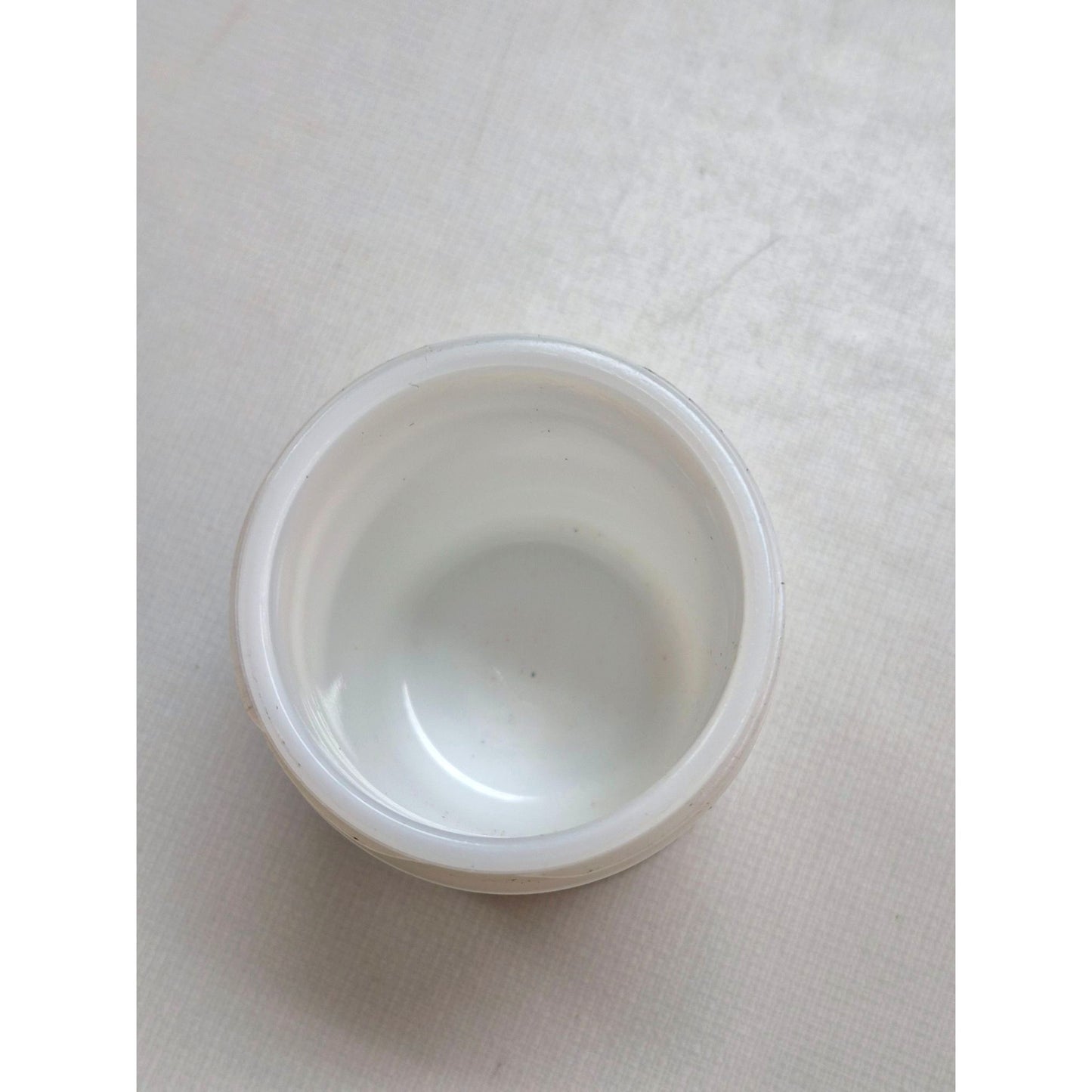 Vintage Mentholatum White Ceramic Jar With Metal Lid