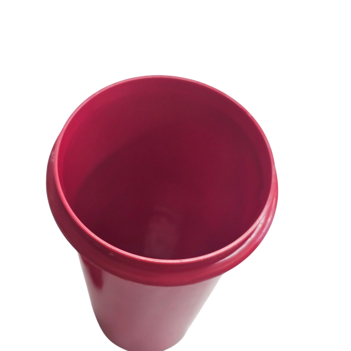 Tupperware Red Tall Cylinder Container With Lid 262-13