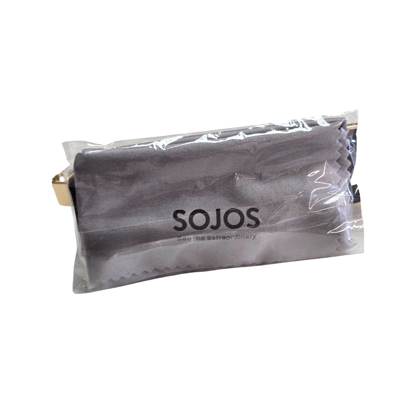 NEW Sojos Oval Sunglasses UV400 Gold Frame Black Lens Unisex SJ1217 CS