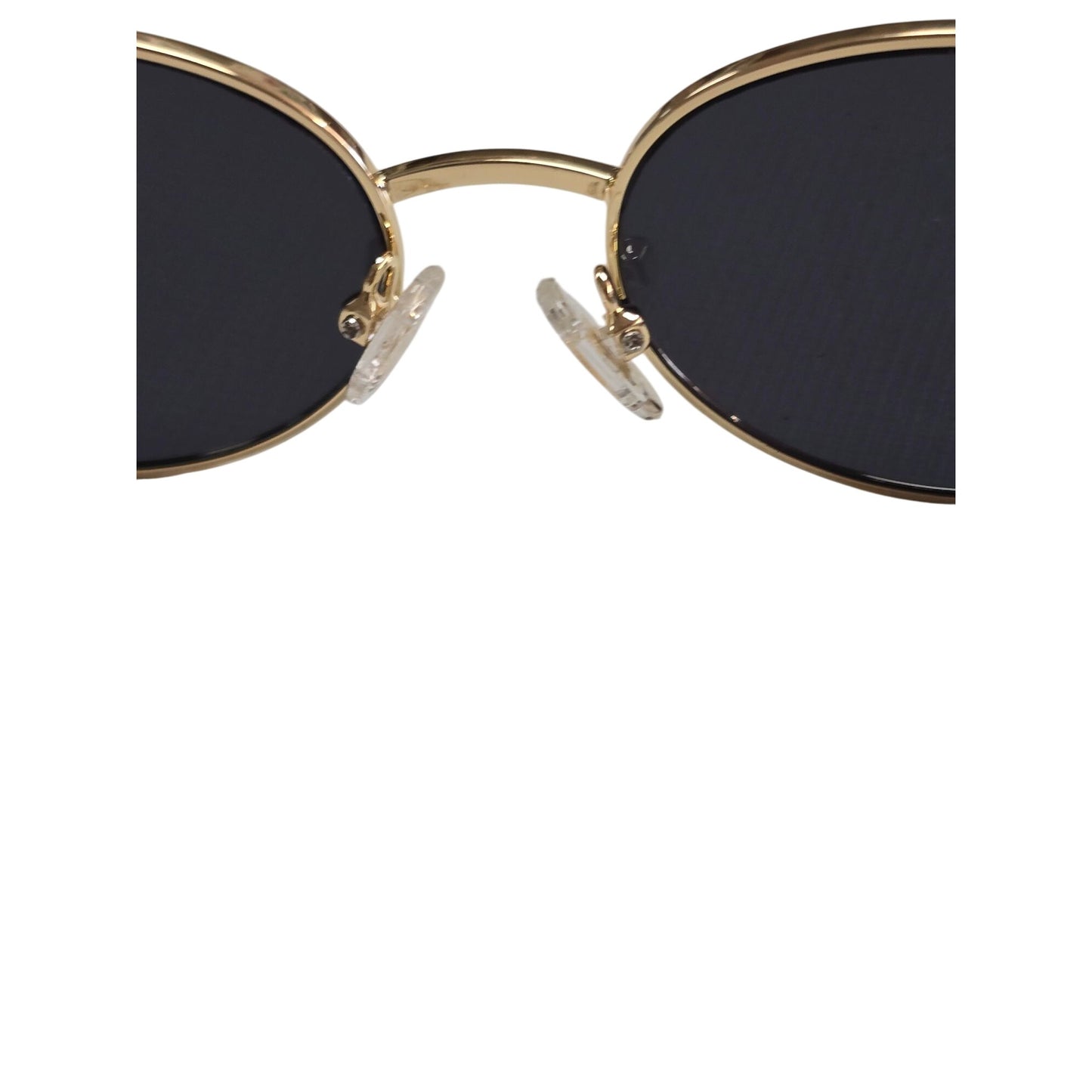 NEW Sojos Oval Sunglasses UV400 Gold Frame Black Lens Unisex SJ1217 CS